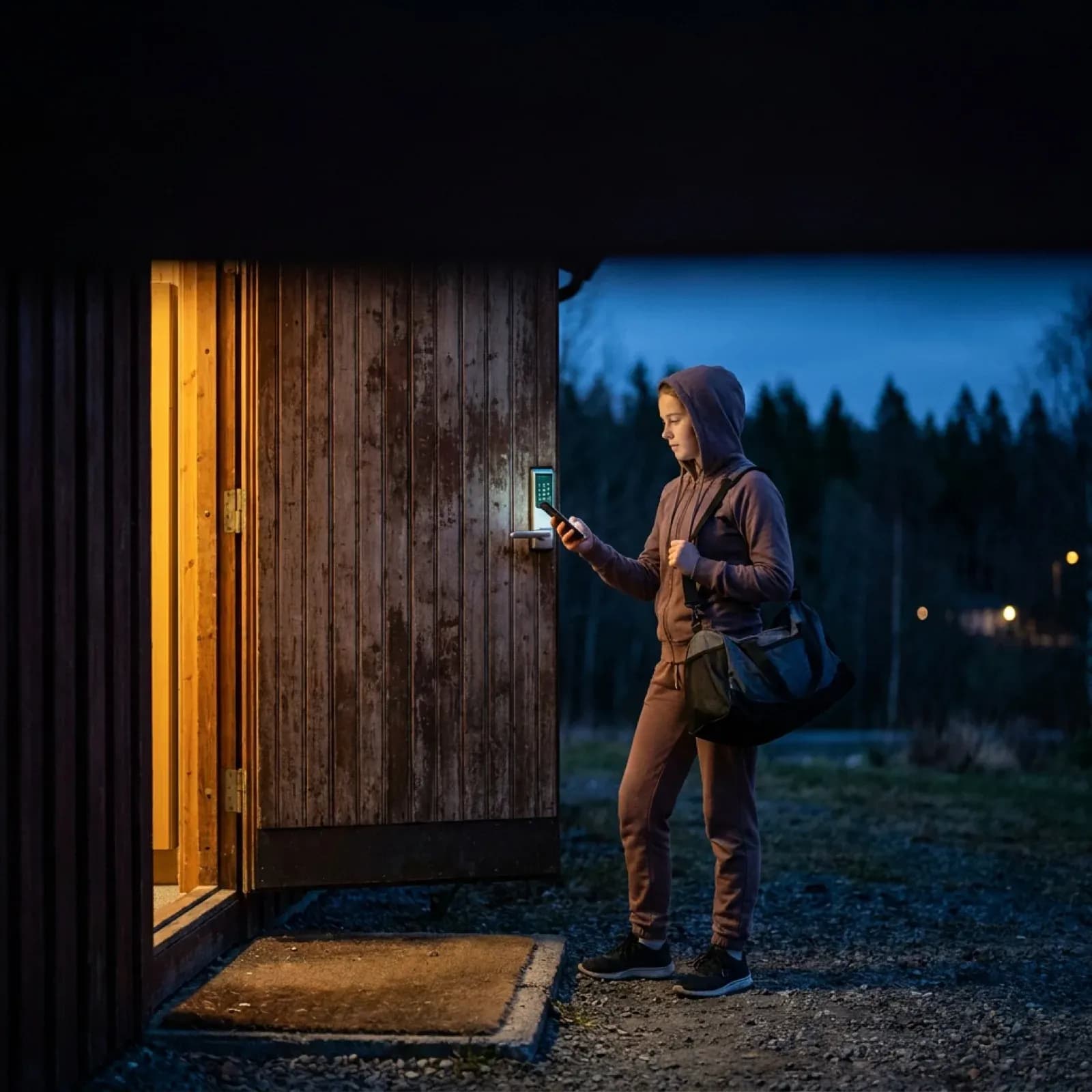 Inngangsdør til et idrettsanlegg